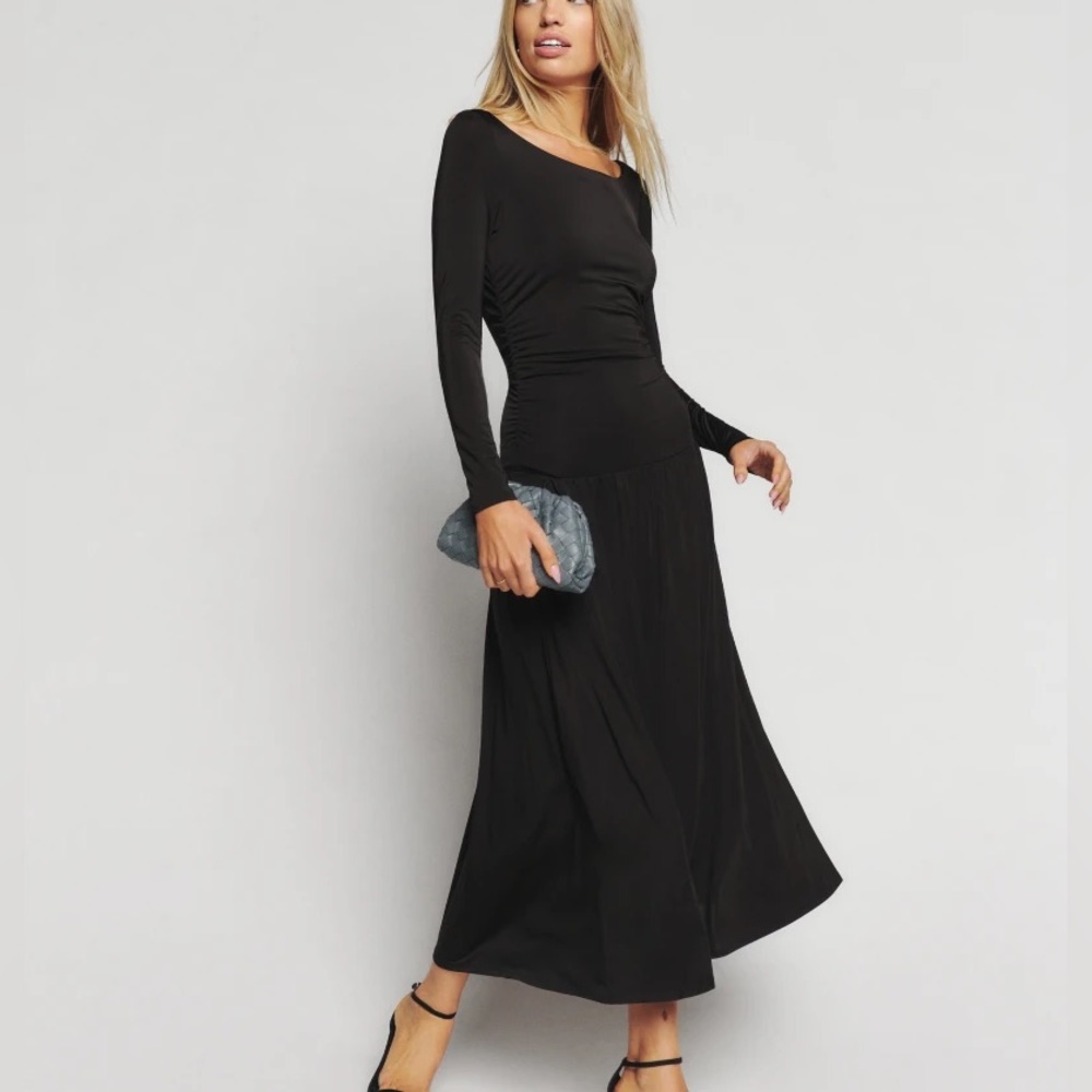 REFORMATION ZUMI DRESS | BLACK | NEW WITH TAGS | SIZE M